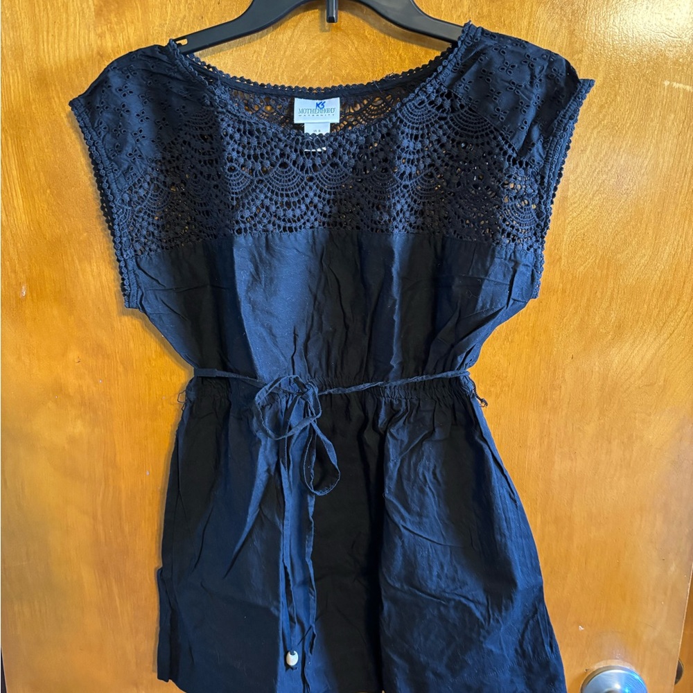 Motherhood Maternity Black Lace Top